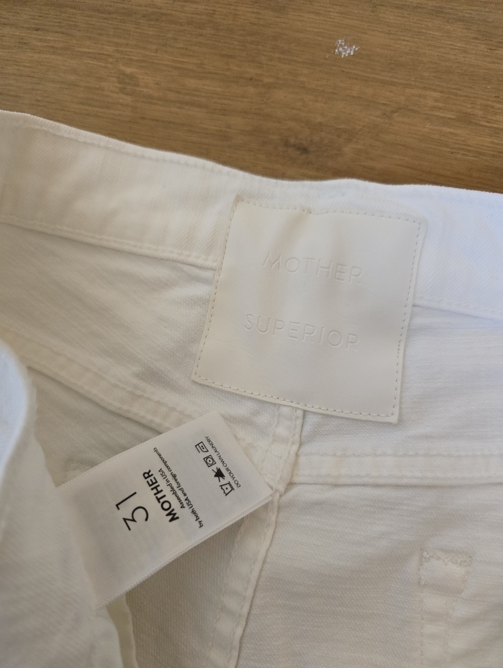 Anthropologie MOTHER SUPERIOR The Smarty Pants Skimp Jean In Totally Innocent 31 - Picture 5 of 16